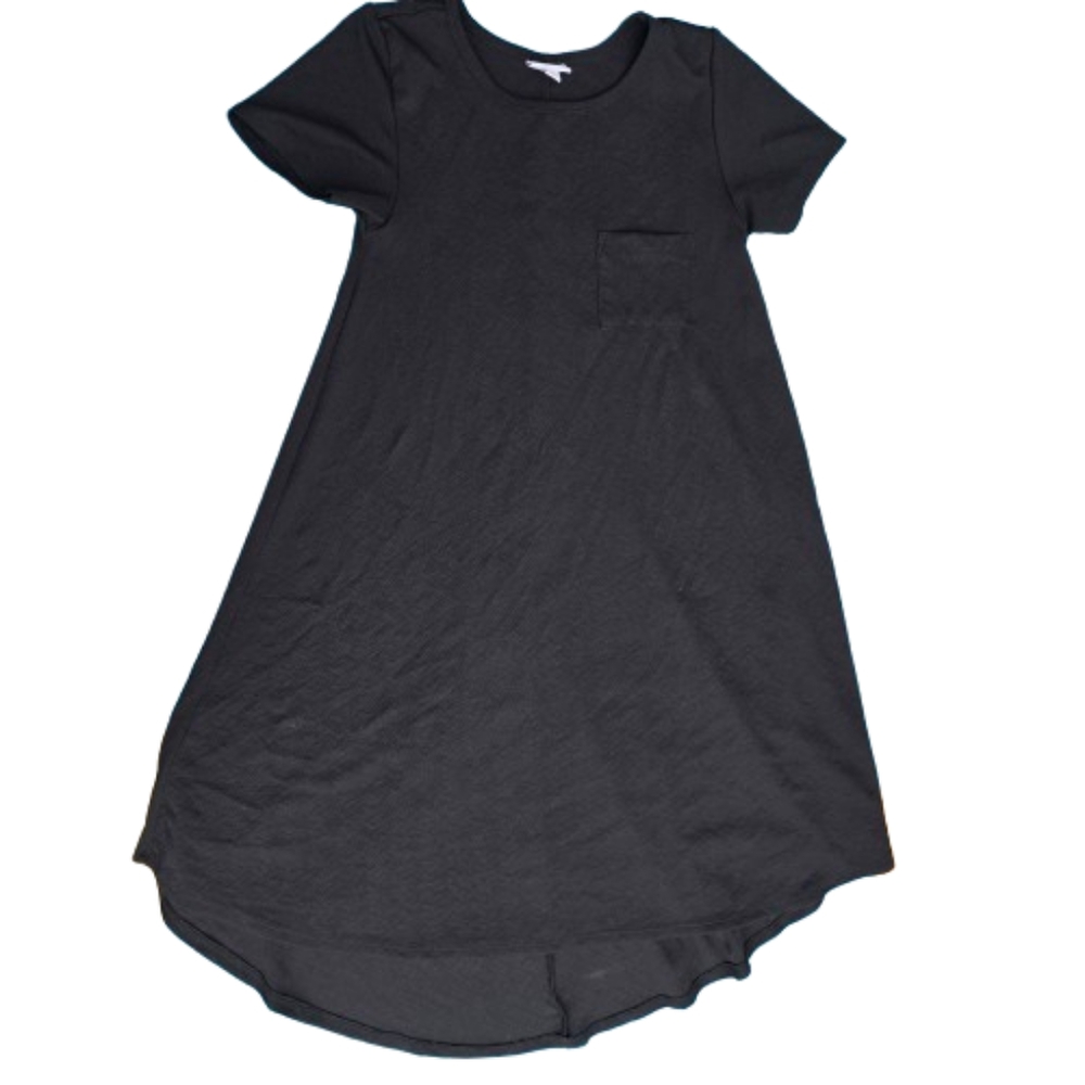 NWT LuLaRoe Carly Black High Low Swing Dress Size XXS